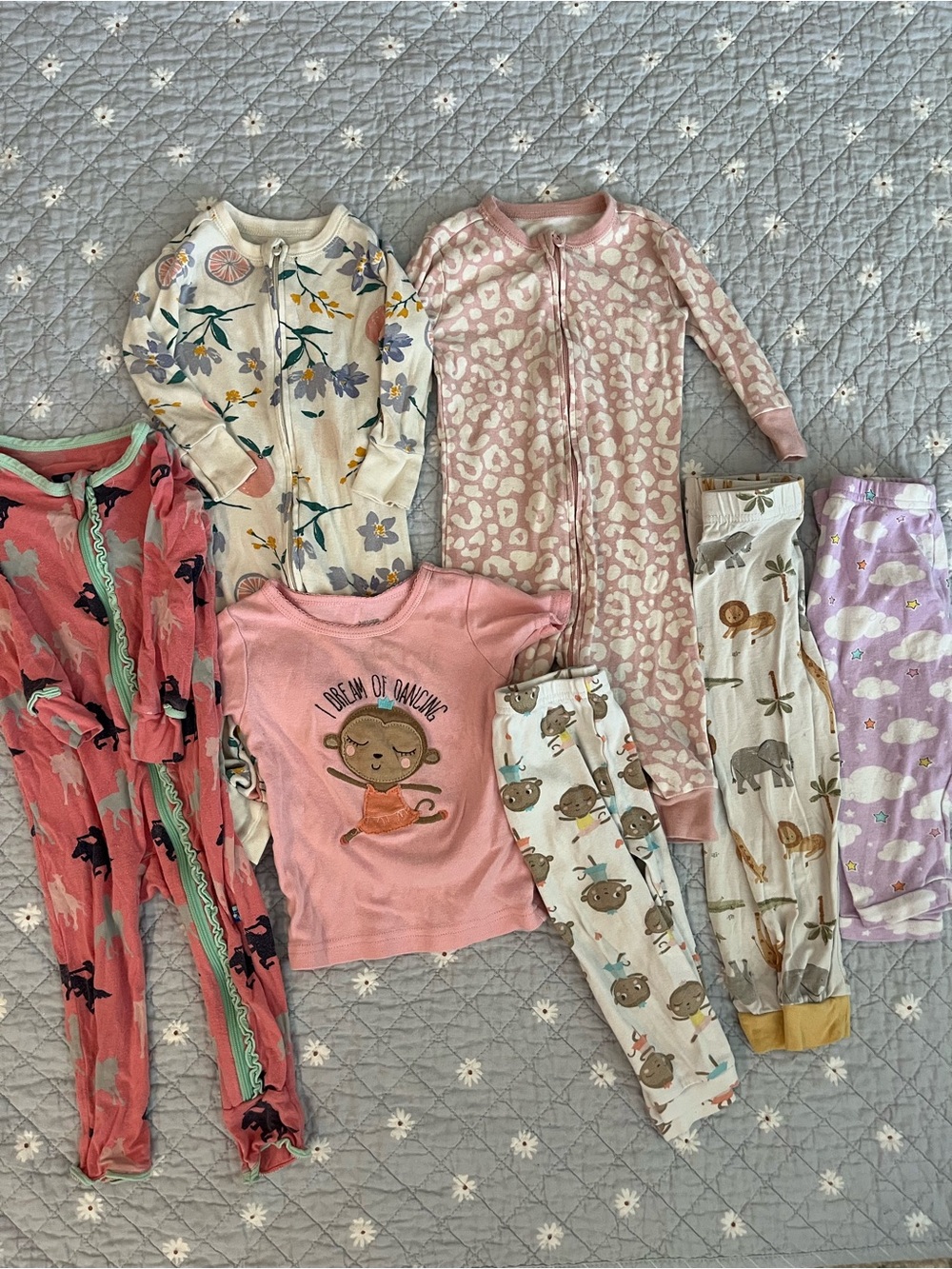 Lot of 12M baby girl pajamas